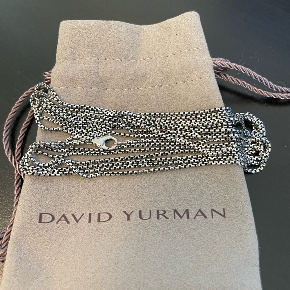David Yurman silver box chain